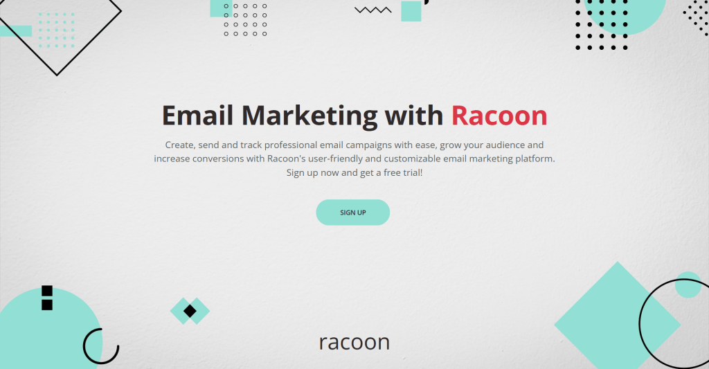 Email marketing tool Racoon