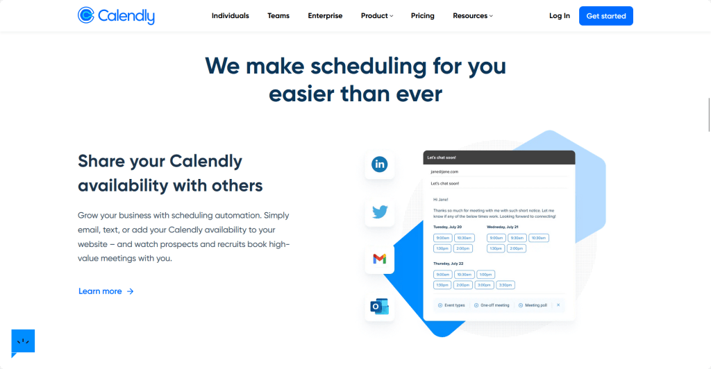 Startup tool Calendly 