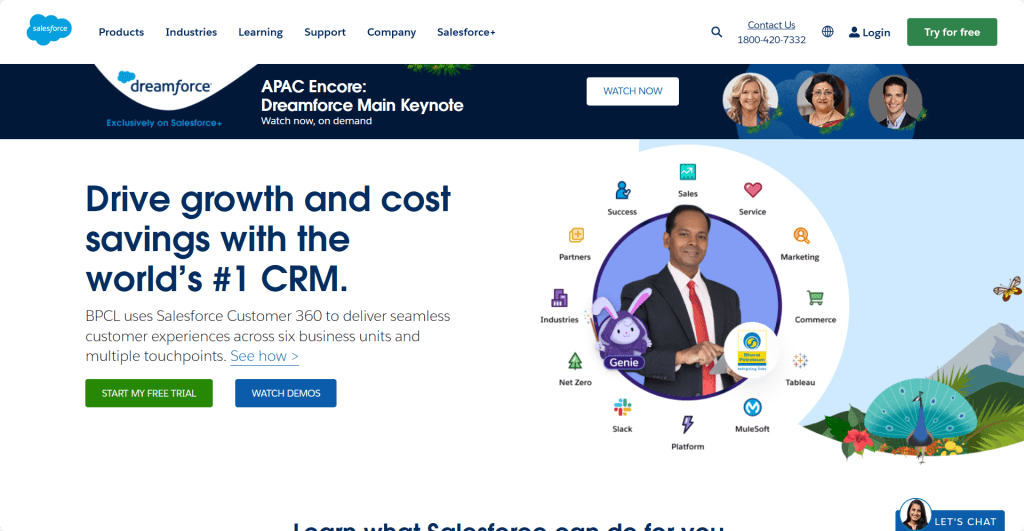 CRM Software Salesforce login page design