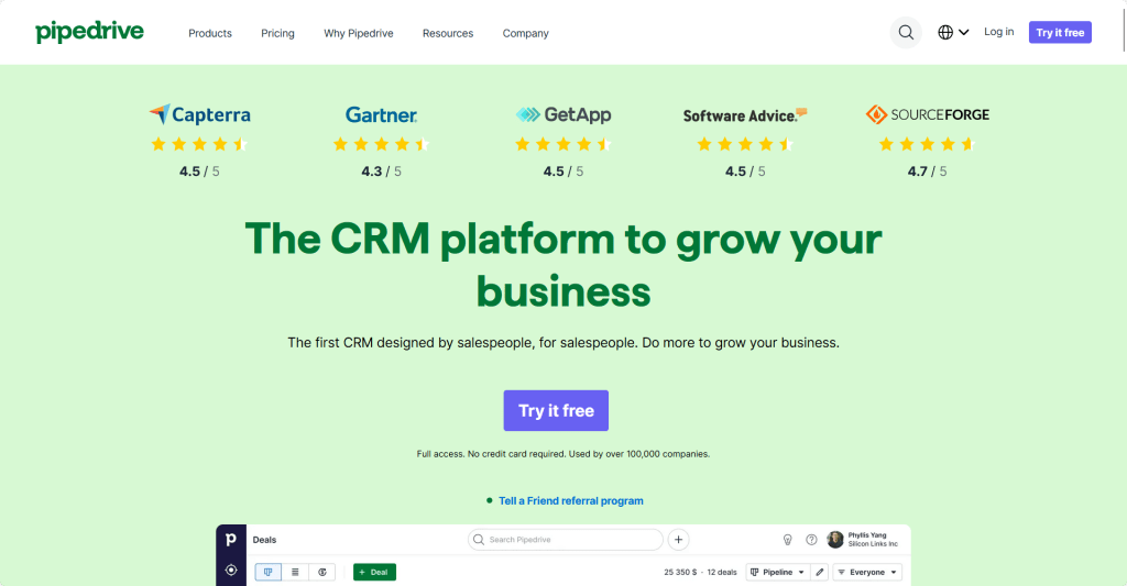 pipedrive CRM