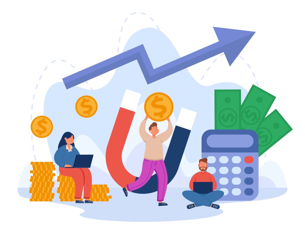 Image showing business growth, cash flow, revenue. 